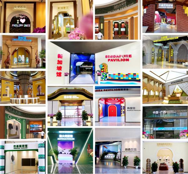 中國—東盟特色商品匯聚中心展館一覽。 中新物流園供圖